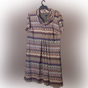 Jessica Howard Cowl Neck A-line Dress